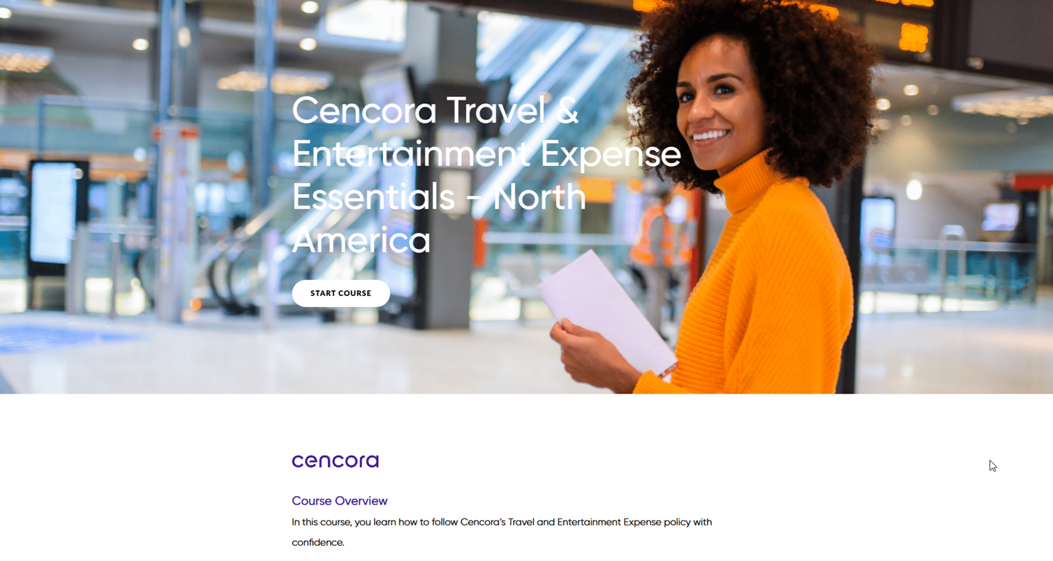 Cencora Travel & Entertainment Expense Essentials – North America