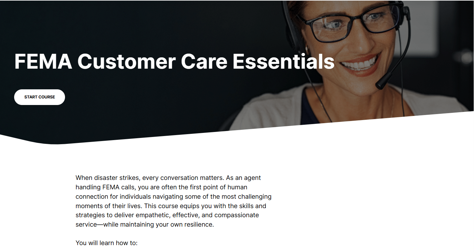 FEMA Customer Care Essentials