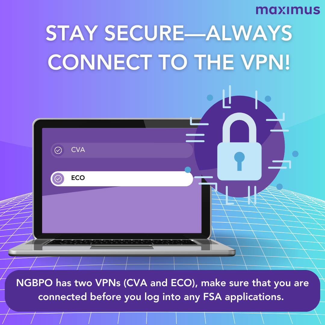 Visual design sample: VPN security awareness graphic