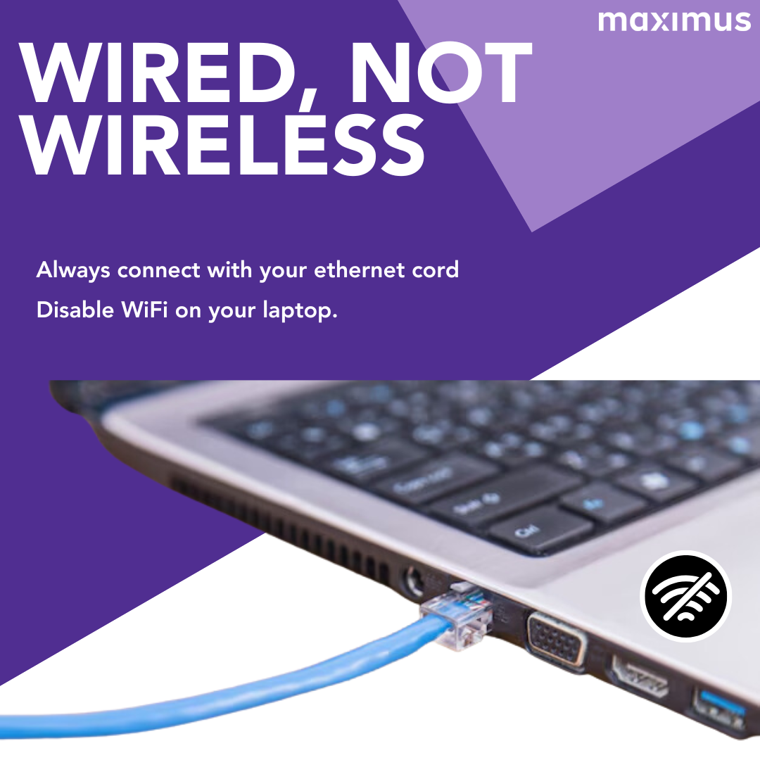Visual design sample: Wired, Not Wireless computer performance graphic